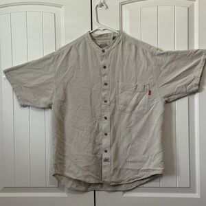Vintage Bugle‎ Boy Gold Crest Men's Corduroy Tan XL Button Down 90's